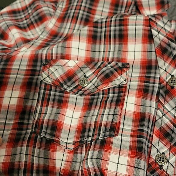 Cato plaid shirt with rhinestone studs - Picture 8 of 8